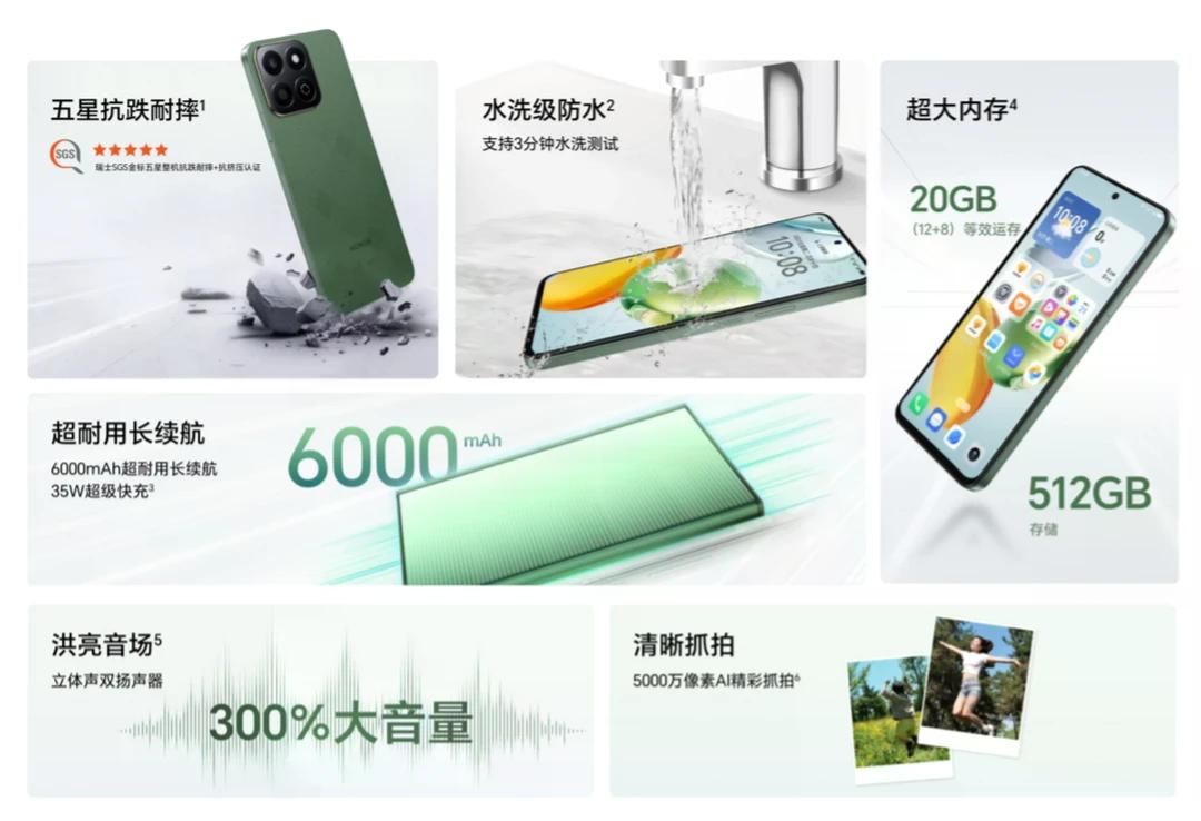 荣耀畅玩60 Plus白色低配版4Gen2处理器开启预售