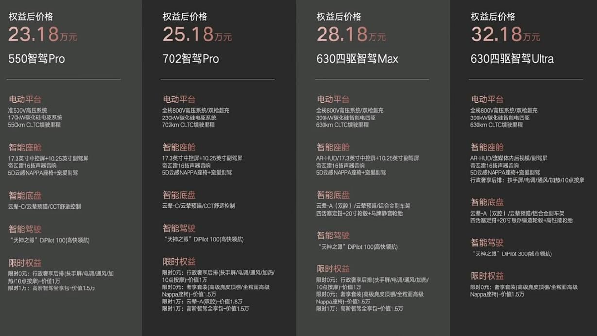 腾势N7官图发布，长轴距、双电机四驱系统