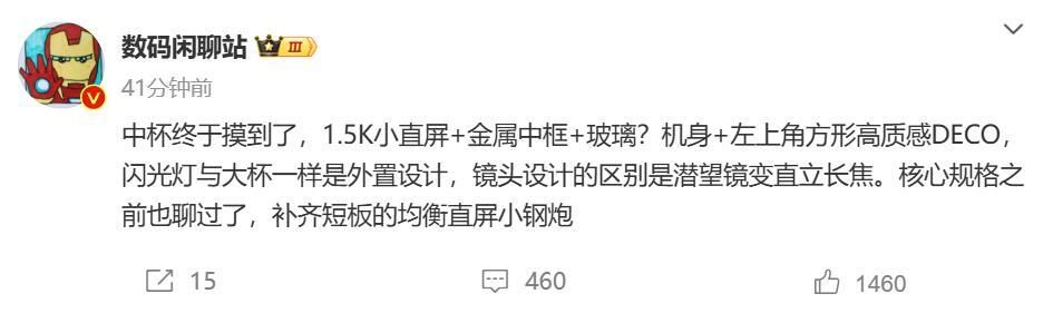 小米15 Pro配置曝光，1.5K连续小直屏