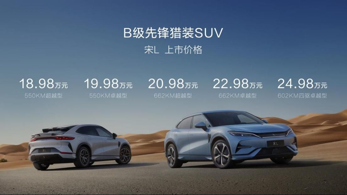 入门满额，18.98万元起！宋l收获b级SUV市场