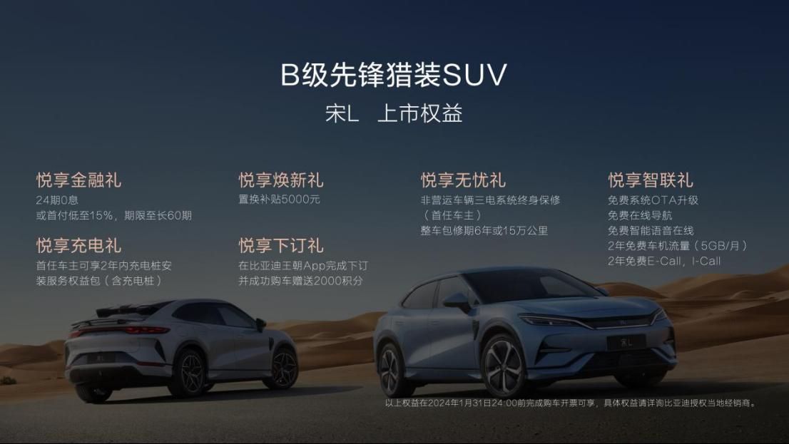 入门满额，18.98万元起！宋l收获b级SUV市场