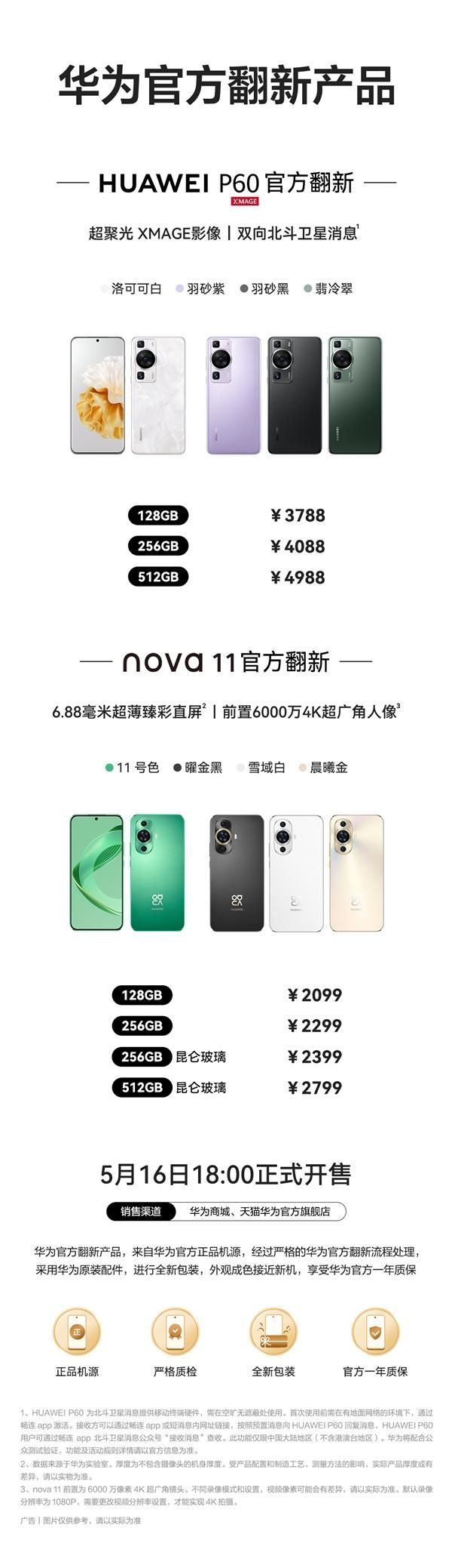 4988元起！Nova 11正式翻机上市，P60/nova同框体验
