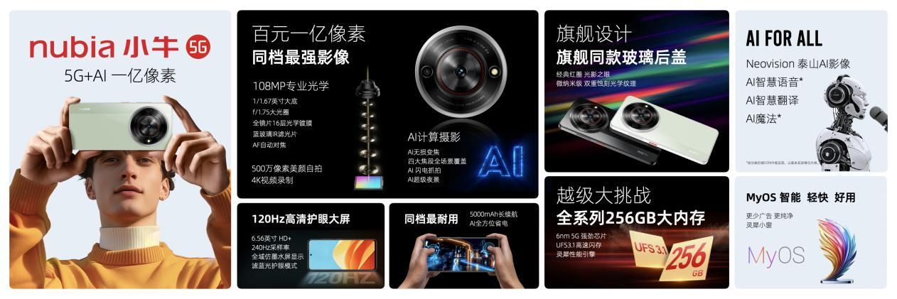努比亚推出新款小型折叠手机，起售价仅为2999元