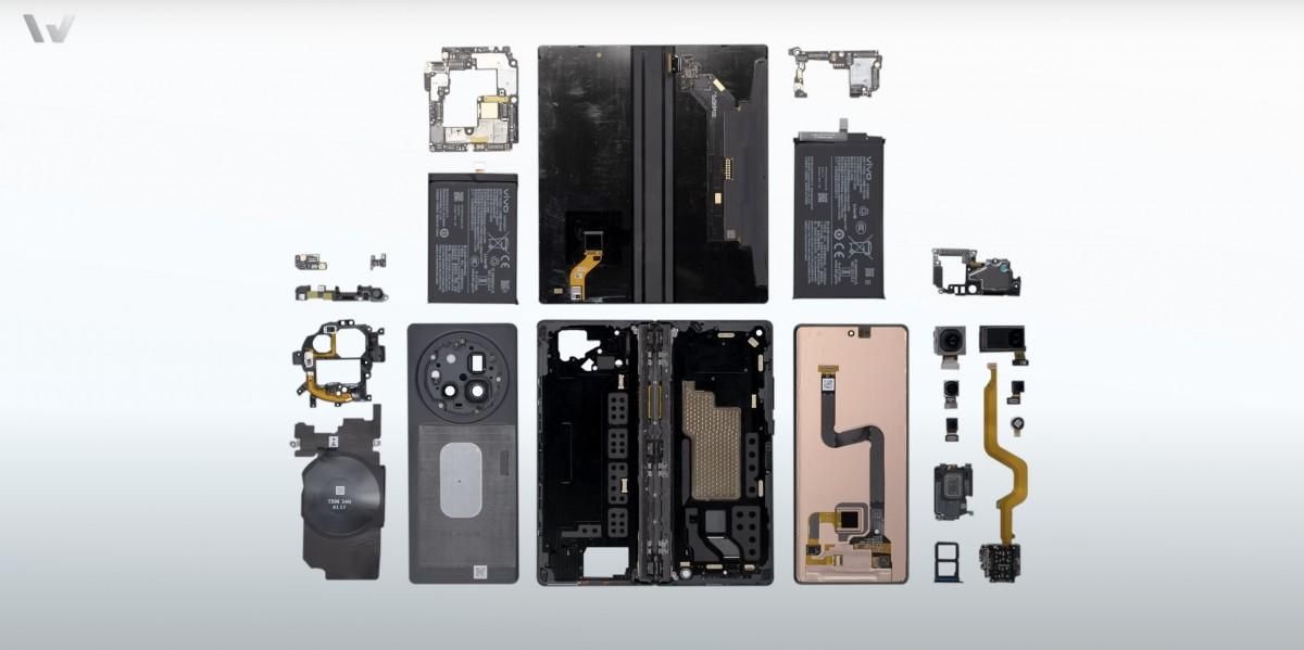 vivo X Fold3 Pro折叠屏结构解析，6.8英寸屏幕下的超轻巧组件