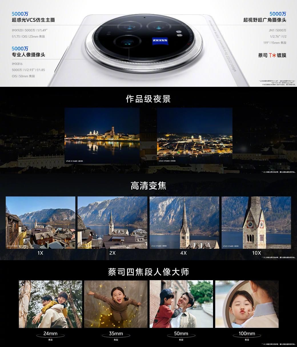 Vivo X Fold3系列正式发布:骁龙8 gen 3+V3 6999起！