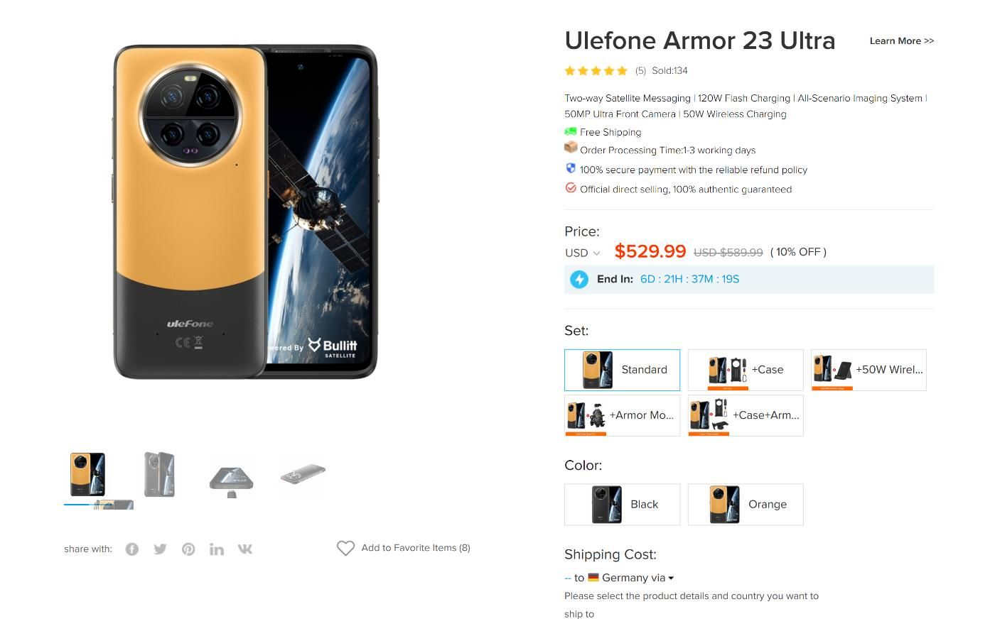 三防手机 Ulephone Armor 23 Ultra 首销折扣至529.99美元