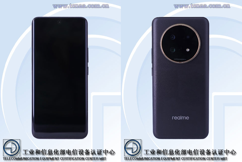 Realme realme 13 Pro+ 手机证件照发布，大圆中心三摄，双曲面有机发光二极管屏