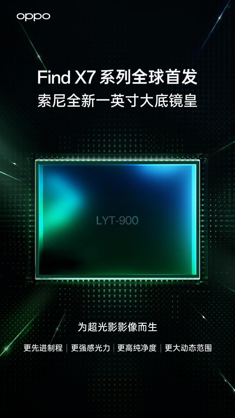 OPPO Find X7系列正式发布，搭载索尼光宇LYT-900一寸大底主照