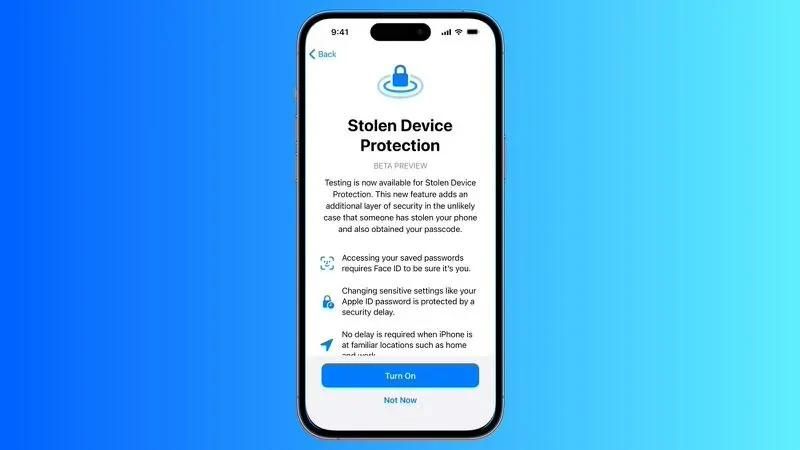 iOS 17.3发布，新增设备防盗功能