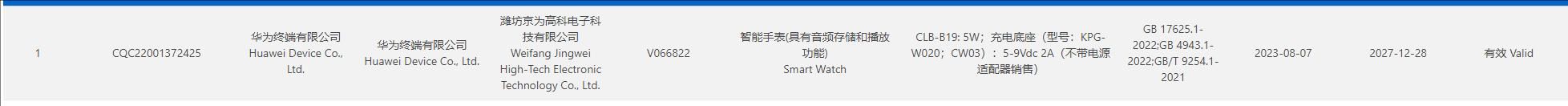 华为新款智能手表发布，品质保证！