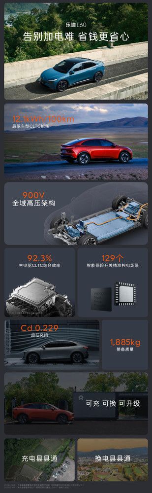 蔚来乐道 L60 重磅发布，车价及电池租用方案公布 
