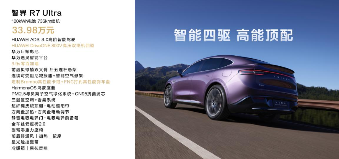 鸿蒙智行智界R7等多款新品亮相华为秋季全场景新品发布会