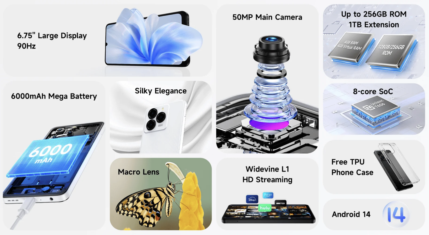 Ulefone Note 20 Pro 手机海外发布:紫光展锐 T606 + 4GB RAM、后置三摄 Ulefone Note 20 Pro 手机海外发布:紫光展锐 T606 + 4GB RAM、后置三摄